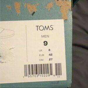 TOMS Men's Shoes Box